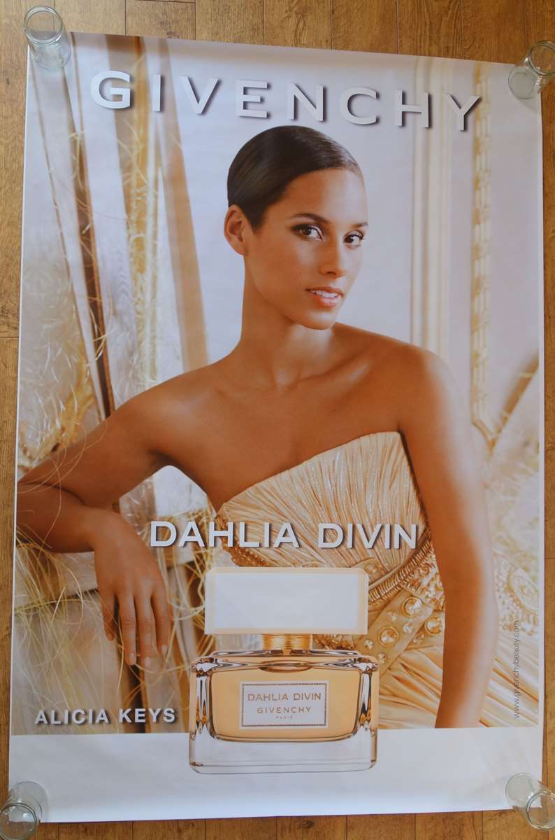 GIVENCHY Alicia Keys perfume original LARGE 6×4 ft BUS SHELTER poster