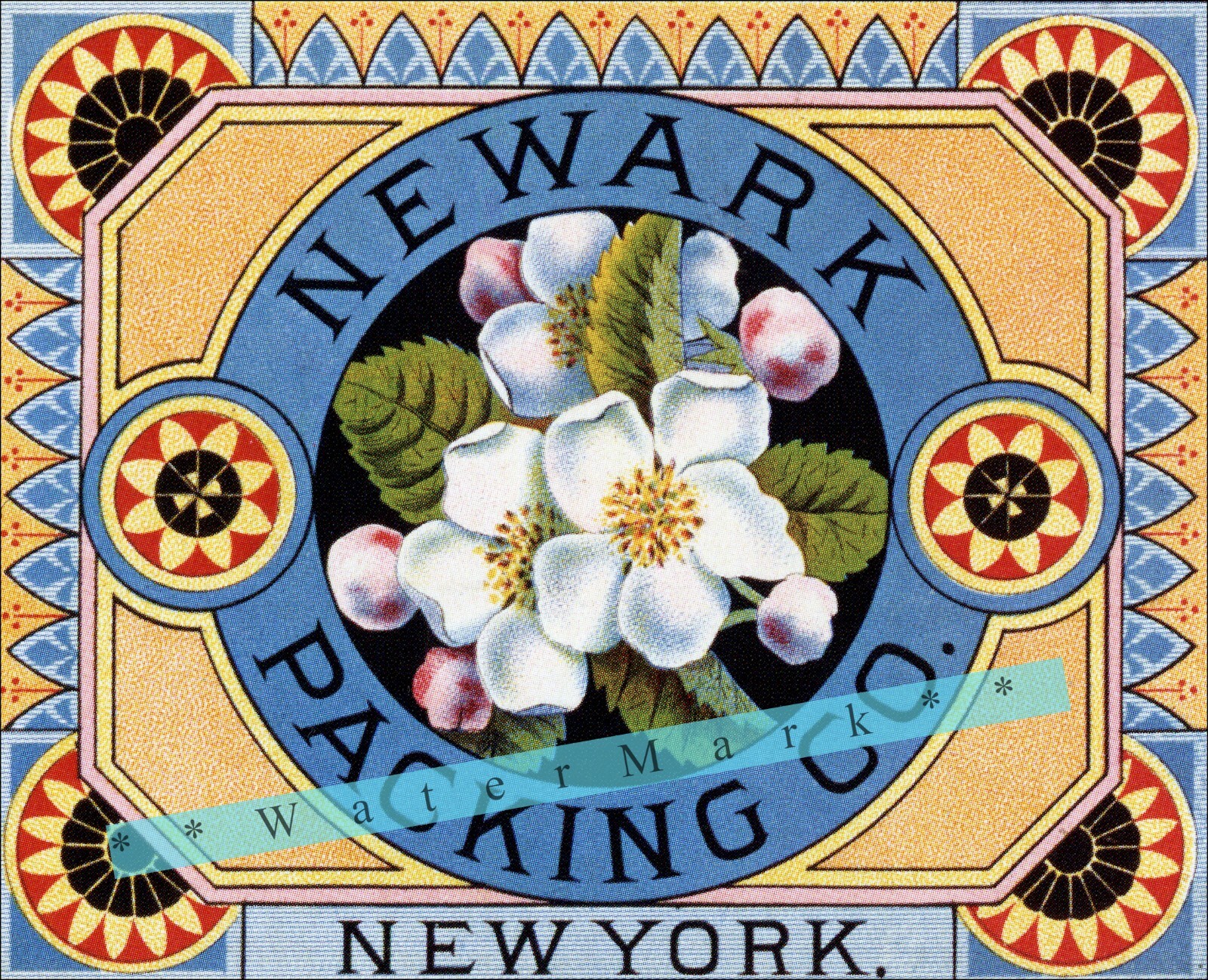 Newark New Jersey Packing Company Vintage Poster Print Retro Style Label Art