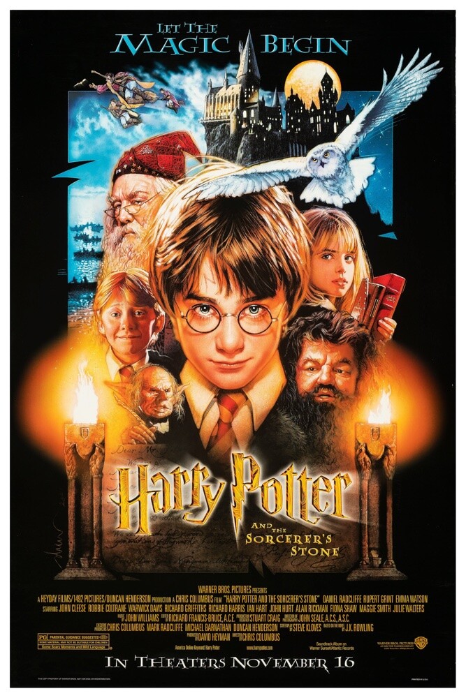 HARRY POTTER AND THE SORCERERS STONE #1 – 11″X17 OR 12″X18″ BUY 2 GET 1 FREE!!